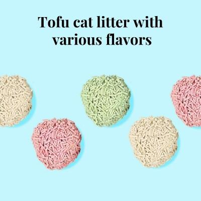 China Low Dust Premium Tofu Cat Litter Environmentally Friendly Tofu Pellets for sale