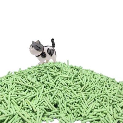 China Economical Green Tea Tofu Cat Litter OEM Tea Potty Litter Deodorizes Well for sale