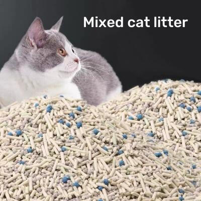 China Customized Ultra Absorbent Mixed Cat Litter Fast Clumping Natural Dust Free for sale