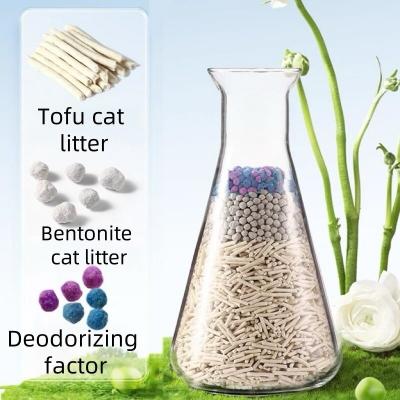 China Fácil limpeza Lixo de gato misto Biodegradável Eco-friendly Tofu Cat Litter à venda