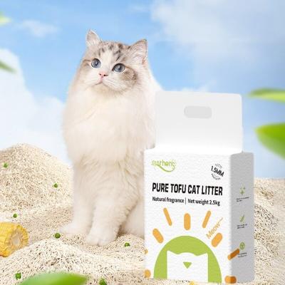 China White Tea Scent Tofu Cat Litter Degradable Tofu Soya Cat Litter for sale