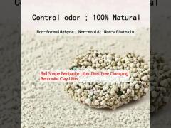 Ball Shape Bentonite Litter Dust Free Clumping Bentonite Clay Litter