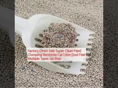 Factory Direct Sale Super Clean Hard Clumping Bentonite Cat Litter Dust Free  