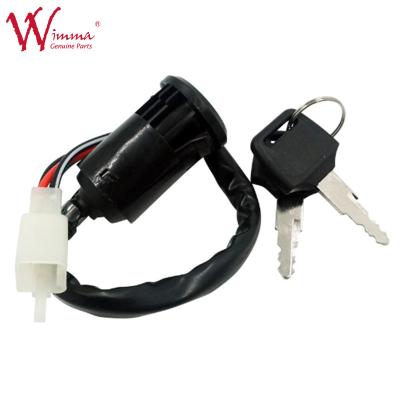 China 4 Pins Black Universal Motorcycle Ignition Switch For Honda CG125 With 2 Keys With Competitive Price for sale