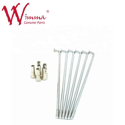 China WIMMA Chrome Zinc Plating Motorcycle Spoke Set C90 Spokes y pezones personalizados para motocicletas en venta