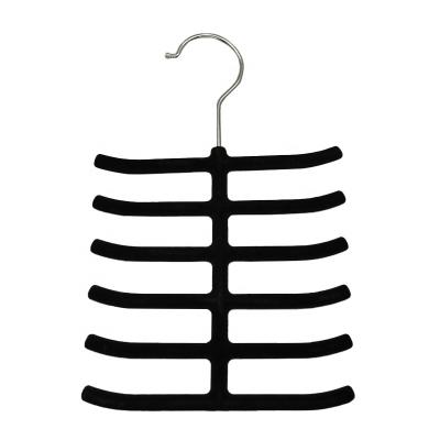 China Durable Fishbone Non Slip Link Holder Belt Holder Scarf Storage Rack Hanger Velvet Adult for sale