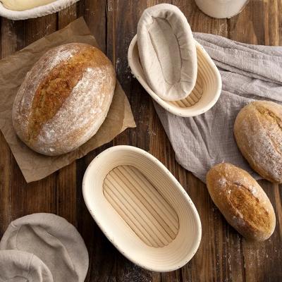 China Sustainable Customized Handmade Bread Rattan Proofing Basket Bread Fermentation Basket For Baking for sale