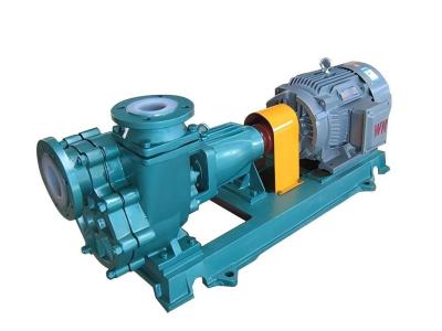 China FZB Fluorine Lined Chemical Pump 2850 Rpm Single Phase Self Priming Transfer Pump for sale