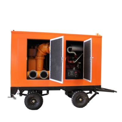 China Emergency Mobile Type Diesel Drainage Pump Truck 110V Mechanical Seal for sale