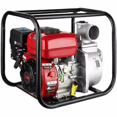 China 4 Stroke Gasoline Water Petrol Pump 220V 380V Gasoline Engine Water Pump for sale