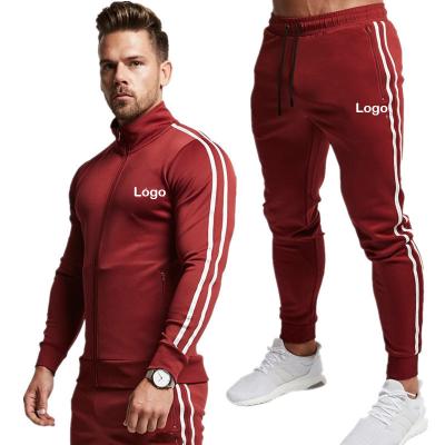 China Breathable custom sweat suit with logo tracksuit for men tracksuit, wholesale men sweat suits for sale