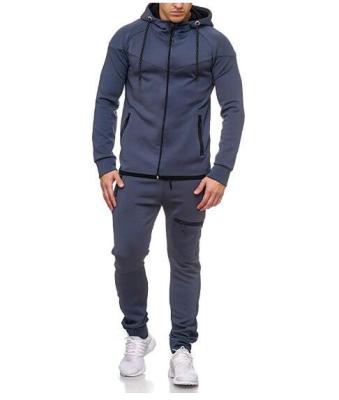 China Breathable Fashion Mens Zipper Tracksuits Mens Streetwear Sports Slim Fit Mens Tracksuits Sweatsuit for sale