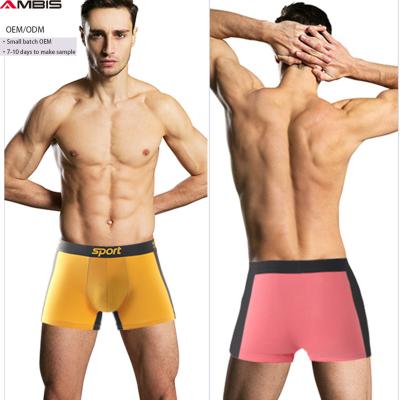 China Factory Wholesale Antibacterial In Running Sports Mens Clothing Mens Underwear Boxer Briefs for sale