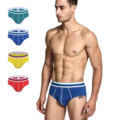 China Custom Logo Antibacterial Wholesale High End Mens Cotton Boxer Briefs Business Casual Sexy Boxer Briefs Brand Underwear Men 2 for sale