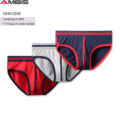 China Wholesale High Quality Antibacterial Autumn New Cotton Designated Hot Wave People's 100% OEM Style Selling Underwear Briefs Men's Briefs for sale