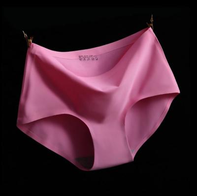 China Factory Underwear Briefs Panties Antibacterial Mid Waist Ladies Hot Selling Ice Silk Laser Cut Women's Breathable Panties Seamless Panties for sale