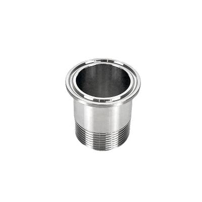 China Beer Fittings Tri Flange NPT Sanitary Stainless Stainless Thread Yongda Steel Pipe Male Adapter BSP for sale