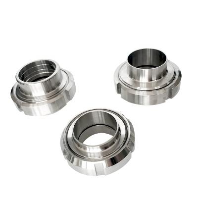 China Stainless Steel 304 316L Yongda 304 316L Union Connector Pipe Fitting Sanitary Union for sale