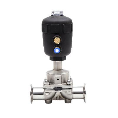 China Beer Sanitary Yongda Stainless Steel Pneumatic Diaphragm Valve 304 316L for sale