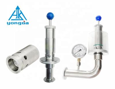 China Beer Yongda air pressure release valve, stainless steel safety release valve, pressure safety control relief release valve for sale