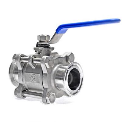 China General YongDa Stainless Steel Tri Flange Ball Valve For Water 304 316L for sale