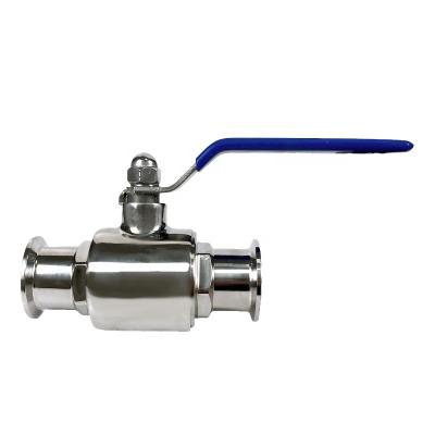 China General YongDa Sanitary Stainless Steel Tri Flange Ferrule Ball Valve for sale