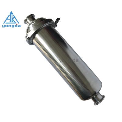 China Straight Beer Yard Stainless Steel Sanitary Filter Strainer Flange Filter for sale