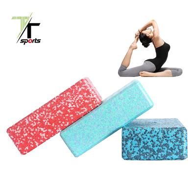 China Durable TTSPORTS Wholesale Custom Fitness Natural Material PPE Yoga Block for sale