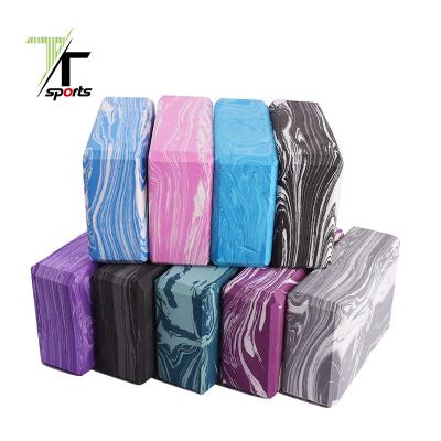 China Custom Waterproof Yoga Block Balance Exercise TTSPORTS Factory Camouflage High Density Yoga Brick for sale