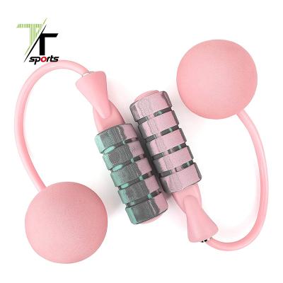 China Cheap High Quality Weighted Plastic Pink Ball Bearing Speed ​​Jump Training TTSPORTS Sports Jumping PVC Cordless Heavy Jump Rope for sale