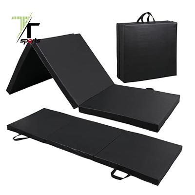 China Gym TTSPORTS Triple Folding Exercise Fitness Non Slip Folding Yoga Mat Dance Gym Mat Pilates Sports Workout Mat for sale