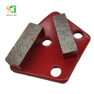 China Long Life High Performance Dual Segment For Blastrac Grinders Concrete Wall Tools Concret Grinding Surface Preparation for sale