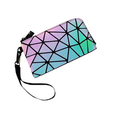 China Fashion lady laced custom geometric bright bag with handle colorful wallet new style women ladies purse and handbags for sale