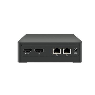 China For Office Business Mini Pc Business Alder Lake N100 CPU Rj45 2 Ethernet Ethernet Small Pocket Inter Lan Port Micro Computador Office for sale