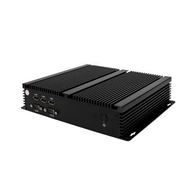 China Industrial Core I7 I5 Mini Pc Fanless Industrial Support 4G Windows10 6*Usb 6*COM Mini Computer for sale