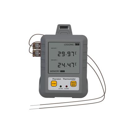 China Temperature Testing Equipment Digital Dual Channel Thermometer with K type Thermocouple en venta