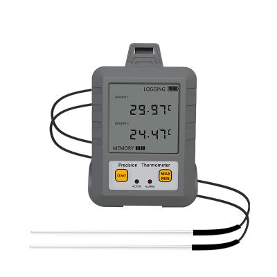 China Food Lab Digital Dual Channel NTC Thermometer -40-150 Degree Low Temperature Testing en venta