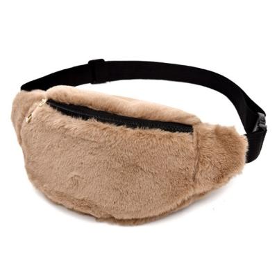 China Multifunctional Wholesale Waist Bag Custom Logo Faux Fur Pussy Pack Promotional Pussy Pack For Women for sale