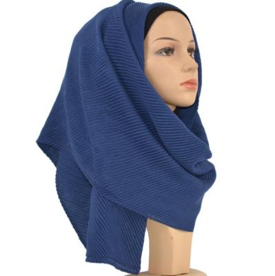 China Wholesale Fashion Muslim Viscous Pleat Turkish Scarf Hijab for sale