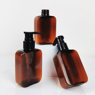 China Wholesale Cosmetic 100ml PET Square Plastic Bottle For Lotion Shampoo Hand Wash In Stock for sale