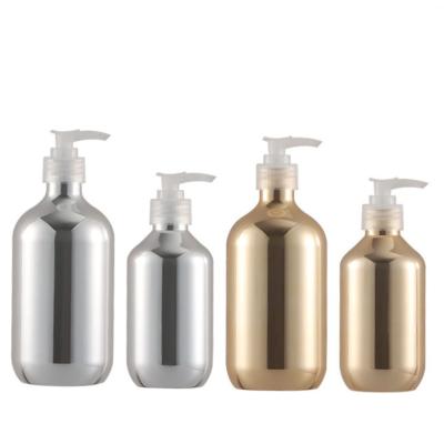 China New Style Cosmetic Spray Bottle 300ml 400ml 500ml Luxury Cosmetic Packaging PET Spray Plastic Bottle Plated Bottles for sale