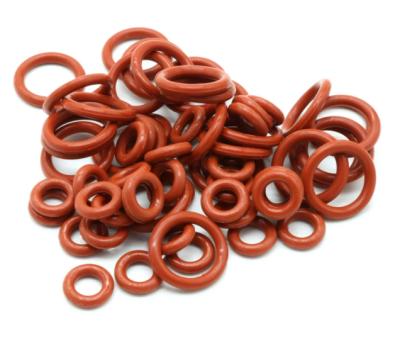 China CS red 4mm OD 15 | 80mm Silicon VMQ VMQ Silicone Ring Gasket O Ring for sale