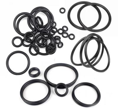 China Nbr fkm Black Color EPDM / NBR / FKM / HNBR / SILICONE / O Ring Rubber Gasket for sale