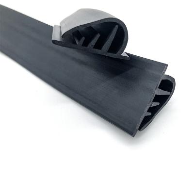 China Door Damper Seal Temperature Resistant Rubber Strip With Metal Insert Rubber Boot Seal Used At Door for sale