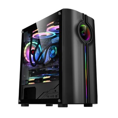 China With Side Panel Window Factory Price Small Industrial ATX Chassis Dive Computer Chinese Desktop Case for sale