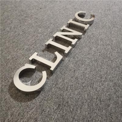 China Restaurant 3D Metal Letter Sign Buildings Customized Stainless Waterproof Waterproof Signs for sale