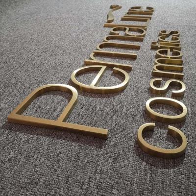 China Buildings factory direct metal office solid letter for interior decoration metal signs for sale