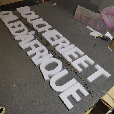 China Buildings Customized Acrylic LED Channel Letter Shop Signage Outdoor Channel 3d Led Letter Sign for sale