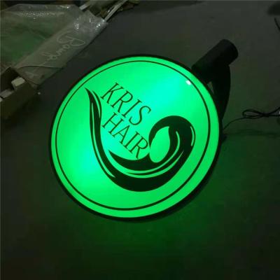 China China Best Quality Shopping Mall Color Changing Rotating Light Box 3d Logo Sign Outdoor Advertising for sale