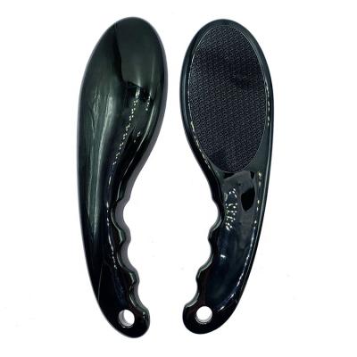 China Hot Selling Shiny Black Material Pedicure Care Comb Shape Handle Foot Massager Foot Backrest Glass for sale